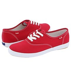 red and white keds