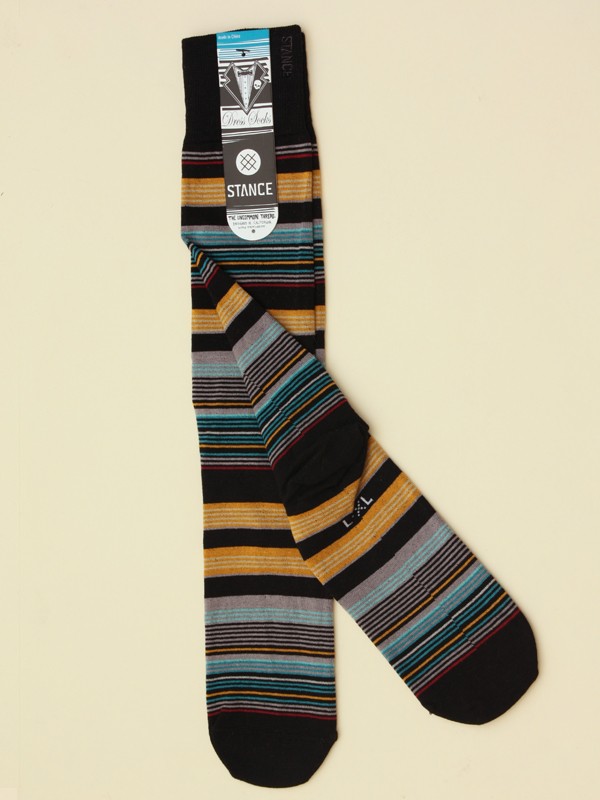 Each pair of socks is named after an illustrious swing dance instructor - shown here, the "Nick socken"